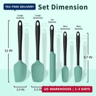 Coukre Silicone Spatula Set Of 5 high Temperature Resistant  Food Grade Silicone