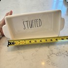 Rae Dunn Stuffed Loaf Pan Baking Dish Ceramic White Rustic Farmhouse Artisan