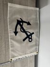 Vintage Dura Lite Nylon Flag Nautical Anchor Boating Sailing Yacht Club Burgee