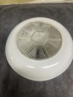 Vintage Art Deco Style Milk And Clear Glass Lamp Shade 4  Fitter