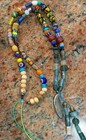 Native American Old Treasure Necklace  Old Trade Beads turquoise roman Glass