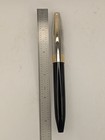 Sheaffer Shiny Chrome And Black Legacy Fountain Pen In Box 18k Med Nib Restored