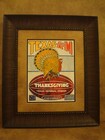 Vintage Texas Longhorns Football Poster  Framed  u of Texas Vs A m  Nov  1936