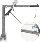 1 2 Ton 1000lbs Lift Crane Jack Hoist Swivel Lifting W  Cable Winch Pickup Truck