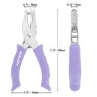 Aeffnoc Single Hole Punch  One Puncher With Soft Grip Purple 1 4 Inch