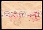 Croatia Ww2 1944 - Registered Air Mail Letter Osijek - Deutsches Reich  Censored