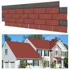 7 Pack 39   X13   Double Layer Asphalt Roof Shingles For Home 3-tab Grey  Red