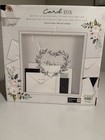 Burnes Of Boston Wooden Wedding Card Box W glass Window   13   x 13   x 4      New