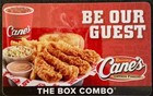 Raising Cane   s Chicken Fingers Gift Card Free Box Combo - 5 Per Order
