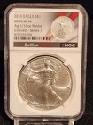 2016 Eagle  1 Ms70 ms70 Ag 1 10oz Medal Evolved Series 1 Bullion Plus White Core