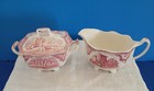 Old Britain Castles Pink Covered Sugar Bowl   Creamer Johnson Brothers New Boxes