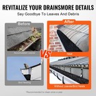 120ft Gutter Cleaner Brush 4 33in Diameter Leaf Guard For 5in Gutters 40-pack