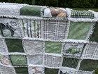 New  Crib  Baby  Toddler Size Handmade Rag Quilt Large Cotton Neutral Animals