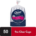  4 Pack  Chinet Crystal   Premium Disposable Plastic Cups  Clear  9 Oz  50 Count