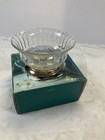 Crystal   Silverplate Pedestal Bowl Vintage Clear Etched Glass Crystal Galleries