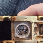 Vtg Elgin Goldtone Volkswagen Beetle Quartz Clock - Working New Battery Install