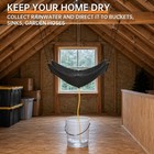 Ceiling Roof Leak Diverter Tarp With Hose 5  X 5 