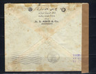 Irak     Baghad   Nov 1940  To New York -  Censor  Singapore-via Hong Kong Rare