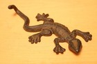 Unique Vintage Cast Iron Lizard Wall Mount Coat Hook  Very Nice