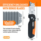 Bundle Ezclub 2 In 1 Utility Knife Scraper With 50pc Extra Blades