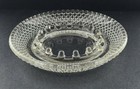 Ashtray Trinket Dish  Clear Hobnail Like Pattern Vintage