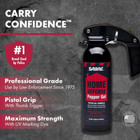 Sabre Red Home Defense Pepper Gel With Wall Mount For Easy Access  Max Strength 