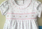 Nwt Magnolia Baby Juliette s Pima Cotton Floral Smocked Bubble Newborn Nb Girls