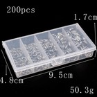 200pcs 5-9 Mm Double Jump Rings For Jewelry Making  Key Rings For Keychains  Sta