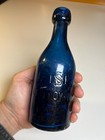 Antique Wise Allentown Pennsylvania Cobalt Blue Blob Top Blobtop Bottle 7  Pint