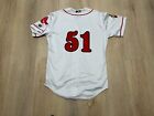  51 Game Used Worn Portland Sea Dogs Home Jersey Red Sox