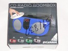 Sylvania Srcd243 Portable Cd Player With Am fm Radio  Boombox  green 