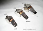Acme Thunderer Nickel-plated Pea  ball  Whistle  small  Medium  Large 