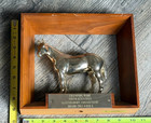 Horse Statue Vintage Trophy Figurine 1963 Champion Glastonbury Ct Quarter Horse