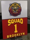 Fdny Squad 1 Reflective Vinyl Sign W  Squad 1 Logo