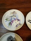 Vintage Rare Furstenberg Porcelain  zodiac Signs  Germany Dish Coaster 5 Piece