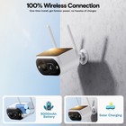 2k Solar Security Cameras System Wireless Outdoor Pir Alarm 2-way Audio 10ch Nvr