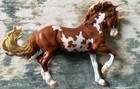 Breyer Traditional Horse Figurine Model Brown   White Pinto Collectible