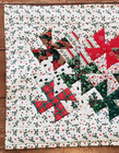 Handmade Christmas Quilted Tablerunner Table Mat Pinwheel Holly Berry 15 X 17 75