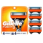 Gillette Fusion5 Mens  Razor Blade Refills  Pack Of 4 Cartridges
