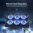 Laptop Cooling Pad  Gaming Laptop Cooler With 6 Quiet Fans  Laptop Fan Coolin   