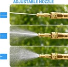 25 50 75 100ft Stainless Steel Metal Garden Water Hose Pipe Flexible Lightweight