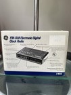 New Vintage Ge Clock Radio Spacesaver Fm am Electronic Digital 7-4612 Old Stock