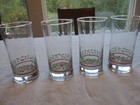 4 Vintage Arbys Christmas Glasses Tumblers Libbey Holly Berry 1980 s Excellent 