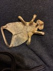 Vintage Bumlebee Bee Bug Insect Brass metal Gold Belt Buckle