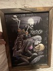 David Gonzalez Ride Or Die Lovers Wood Framed Biker Chicano Tattoo Art
