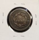 1844 Braided Hair Large Cent     U s  Copper Type Coin 1c     Circulated