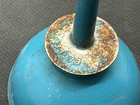 Vintage Eagle Oil Can Pump Oiler Blue Metal Spout Tool Shop Farm