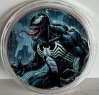 1 Oz Spider Man   Venom Double Sided Color Copper Medal In Capsule
