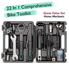 Bike Tool Kit With Storage Case - 22 Pcs Bicycle Repair Tool Set Portable Too   