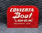 Vtg 10  X 13  Wood Converta Boat By Kon-ko  Inc  Store Display Stand Sign 37-26b